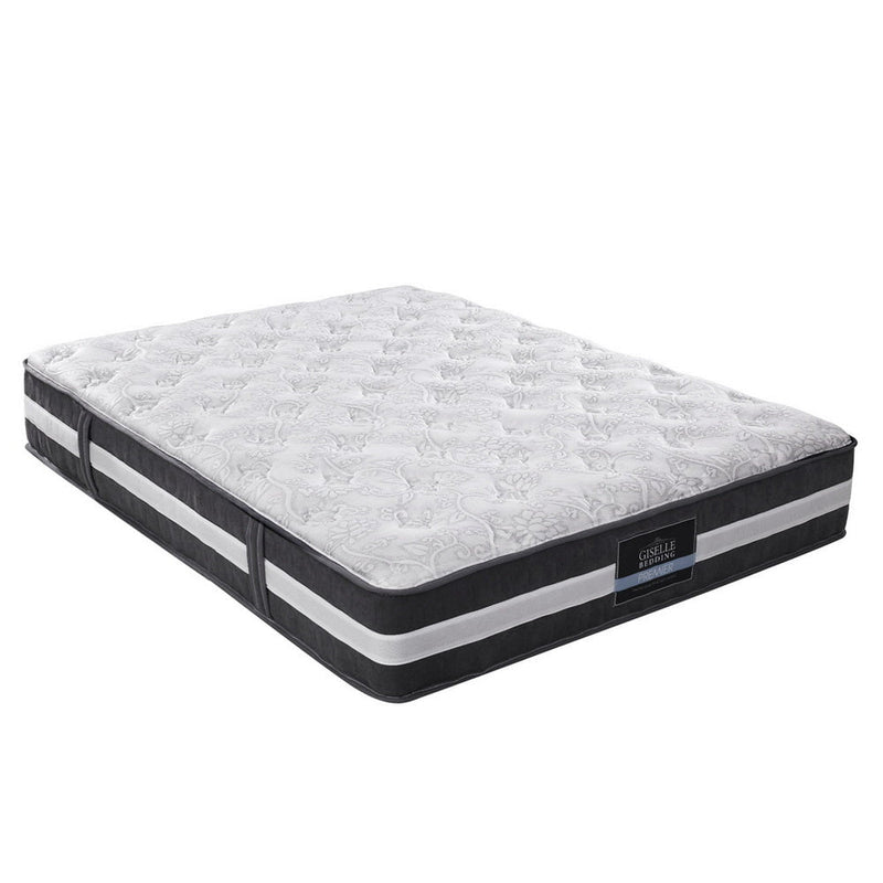 Giselle Double Mattress Bed Size 7 Zone Pocket Spring Medium Firm Foam 30cm Payday Deals