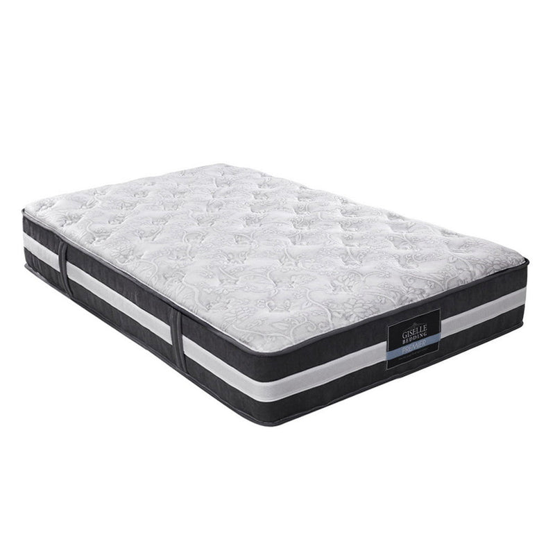 Giselle King Single Mattress Bed Size 7 Zone Pocket Spring Medium Firm Foam 30cm Payday Deals