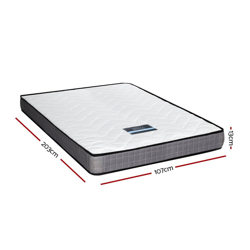 Giselle Mattress Medium Firm Mattresses Tight Top Bed Bonnel Spring 13cm KS Payday Deals