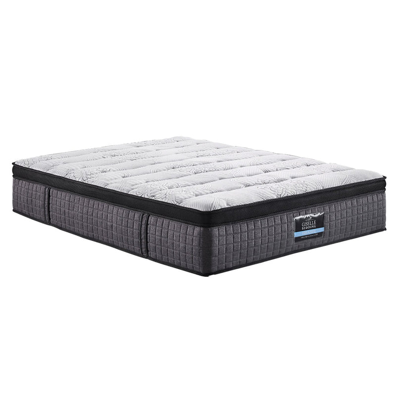 Giselle QUEEN Bed Mattress 9 Zone Pocket Spring Latex Foam Medium Firm 34cm Payday Deals