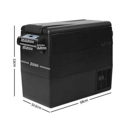 Glacio 55L Portable Fridge & Freezer Cooler Black