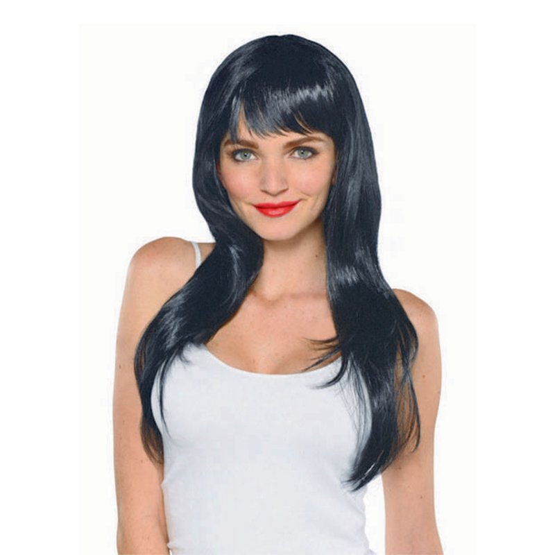 Glamorous Wig Black Costume Accessory x1 Payday Deals