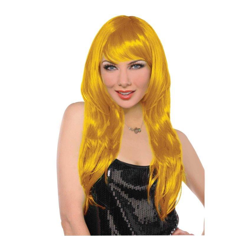 Glamorous Wig Yellow Costume Accessory x1 Payday Deals