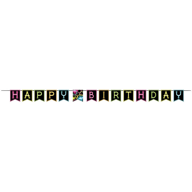 Glow Party Happy Birthday Banner Payday Deals