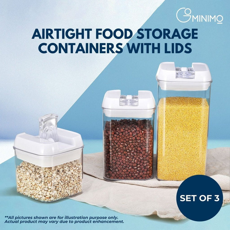 GOMINIMO Airtight Food Containers Set of 3 GO-STO-100-HL Payday Deals