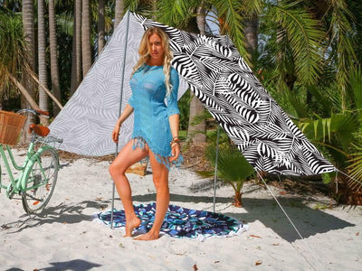 Good Vibes Summer Beach Tent Fern 148x370cm