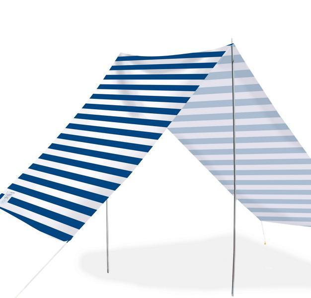 Good Vibes Summer Beach Tent Navy Stripe 148x370cm