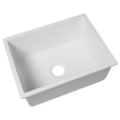 Granite Kitchen Sink Laundry Stone Sinks Top Undermount Single Bowl White Payday Deals