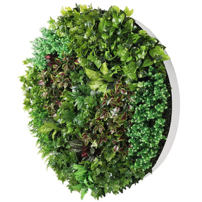 Artificial Green Wall Disc Art 150cm Dense Green Sensation (Fresh White) Payday Deals