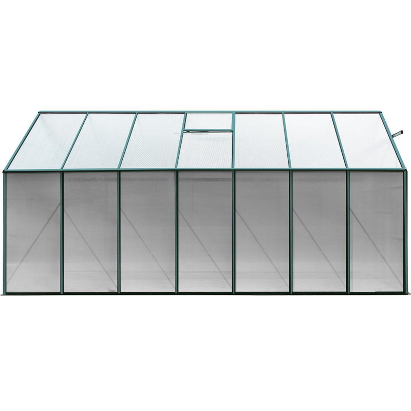 Greenfingers Aluminium Greenhouse Green House Garden Polycarbonate 4.43X2.44M Payday Deals