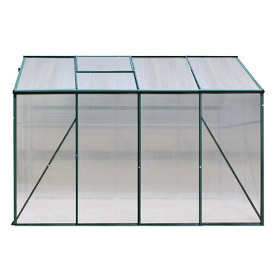 Greenfingers Aluminum Greenhouse Green House Garden Shed Polycarbonate 2.52x1.9M Payday Deals