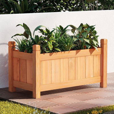 Greenfingers Garden Bed Raised Wooden Planter Box Vegetables 60x30x33cm Payday Deals