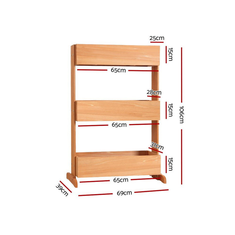 Greenfingers Garden Bed Raised Wooden Planter Box Vegetables 69x39x106cm Payday Deals