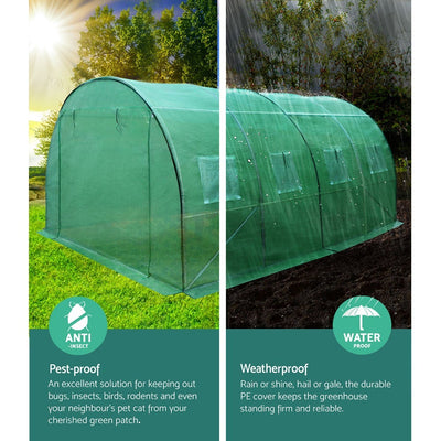 Greenfingers Greenhouse 4X3X2M Garden Shed Green House Polycarbonate Storage Payday Deals