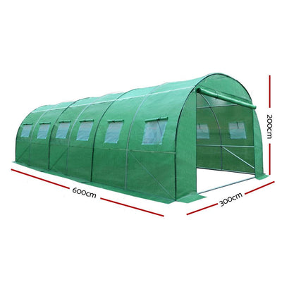 Greenfingers Greenhouse 6MX3M Garden Shed Green House Storage Tunnel Plant Grow Payday Deals