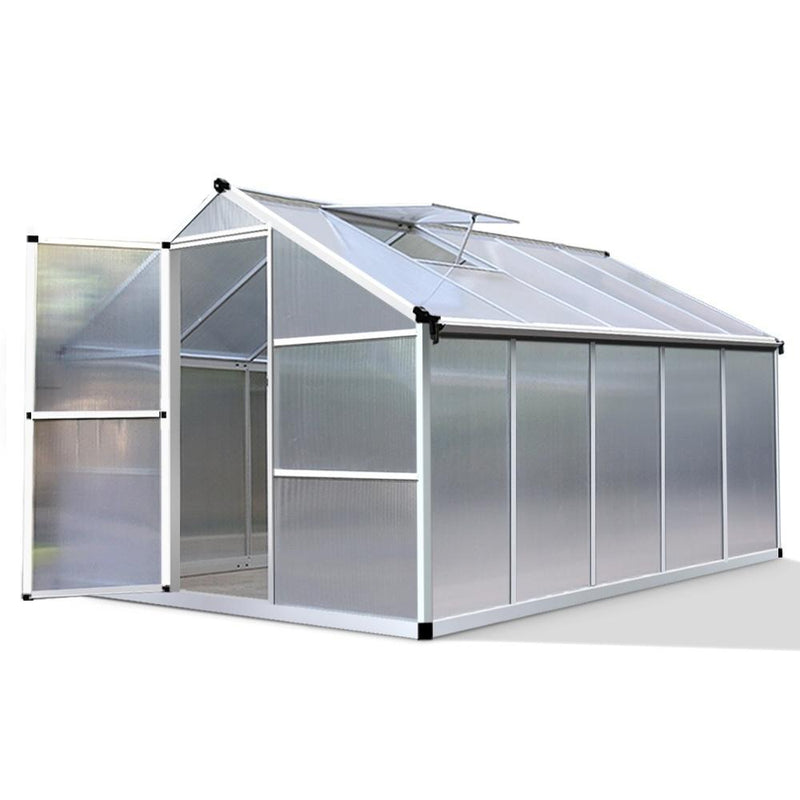 Greenfingers Greenhouse Aluminium Green House Garden Shed Greenhouses 3.02x2.5M Payday Deals