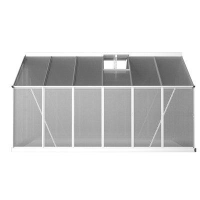 Greenfingers Greenhouse Aluminium Green House Garden Shed Polycarbonate 3.6x2.5M Payday Deals
