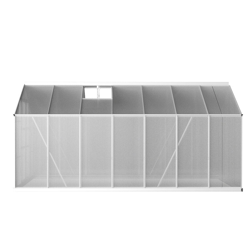 Greenfingers Greenhouse Aluminium Green House Garden Shed Polycarbonate 4.1x2.5M Payday Deals