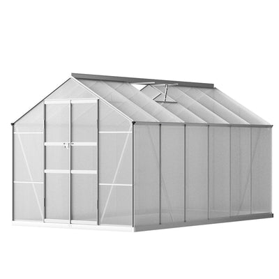 Greenfingers Greenhouse Aluminium Polycarbonate Green House Garden Shed 3x2.5M Payday Deals