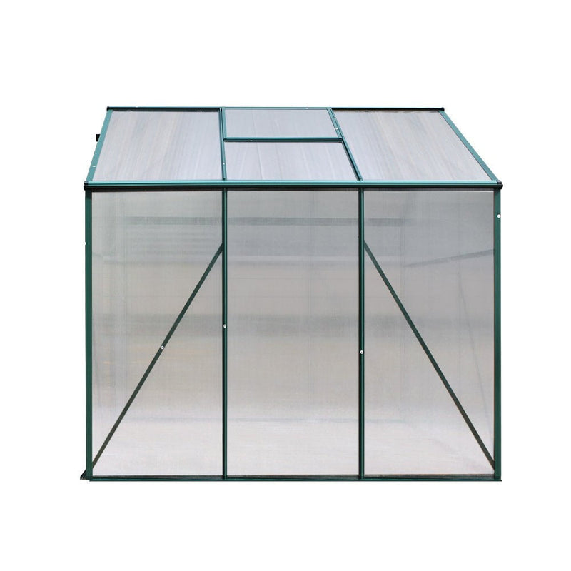 Greenfingers Greenhouse Aluminum Green House Garden Shed Polycarbonate 1.9x1.9M Payday Deals