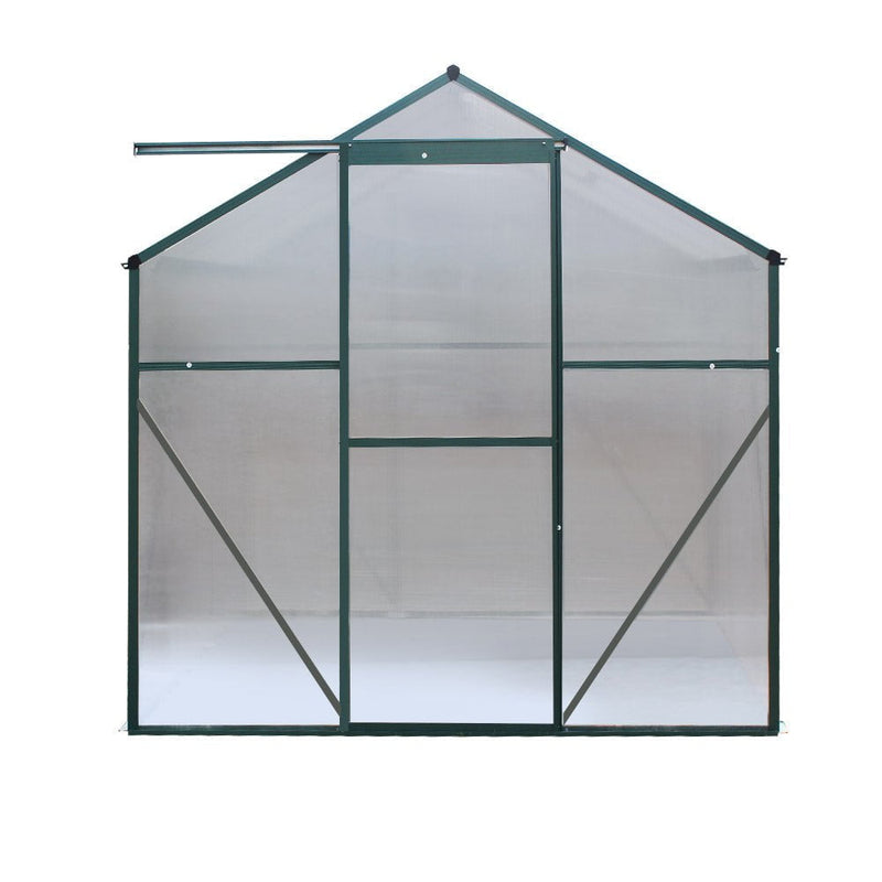 Greenfingers Greenhouse Aluminum Green House Garden Shed Polycarbonate 1.9x1.9M Payday Deals