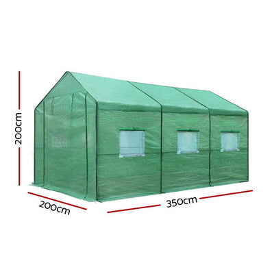 Greenfingers Greenhouse Garden Shed Green House 3.5X2X2M Greenhouses Storage Lawn Payday Deals