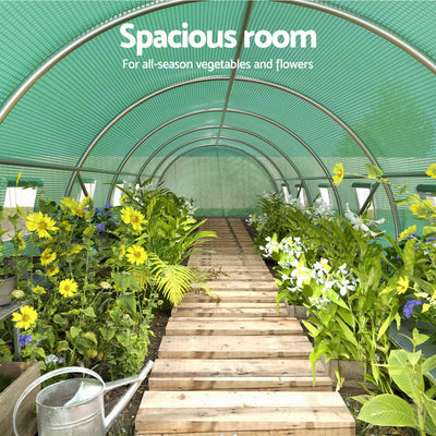 Greenfingers Greenhouse Walk in Green House Tunnel Plant Garden Shed Dome 9x3x2M Payday Deals