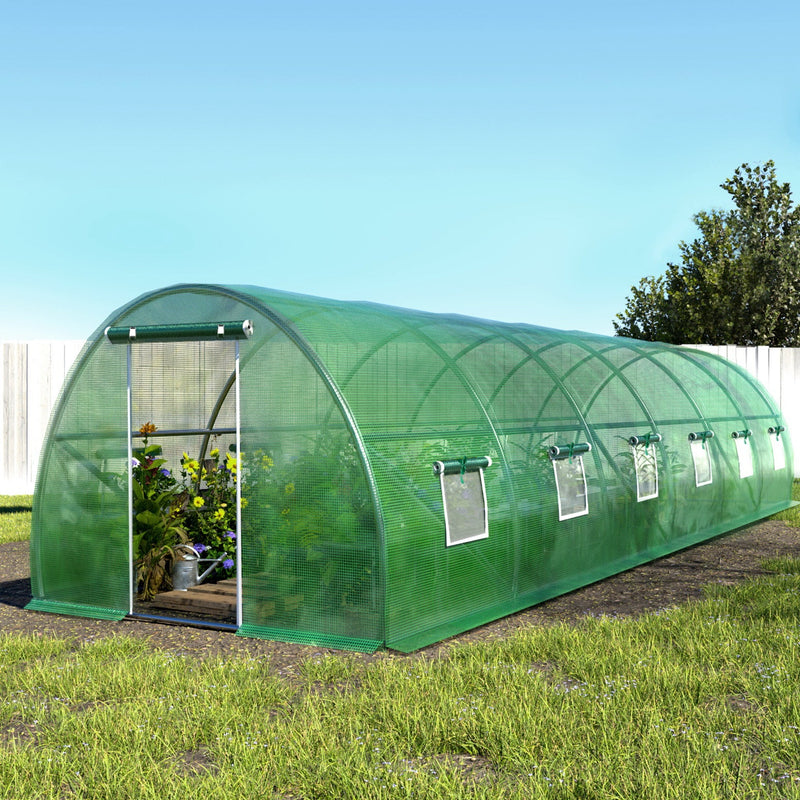 Greenfingers Greenhouse Walk in Green House Tunnel Plant Garden Shed Dome 9x3x2M Payday Deals