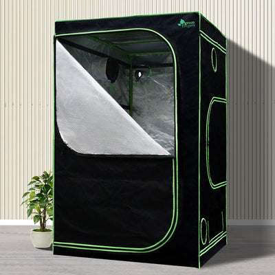 Greenfingers Grow Tent 1200W LED Grow Light 120X120X200cm Mylar 6" Ventilation Payday Deals