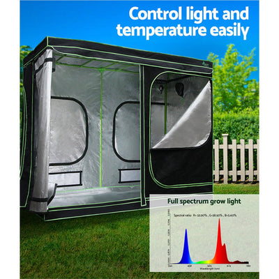 Greenfingers Grow Tent 2200W LED Grow Light Hydroponic Kit System 2.4x1.2x2M Payday Deals