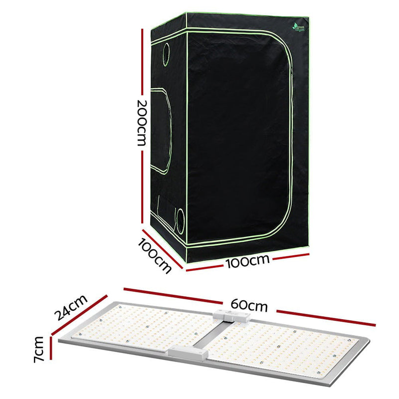 Greenfingers Grow Tent 2200W LED Grow Light Hydroponics Kits Hydroponic System Payday Deals