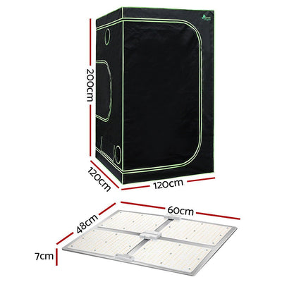 Greenfingers Grow Tent 4500W LED Grow Light Hydroponics Kits System 1.2x1.2x2M Payday Deals