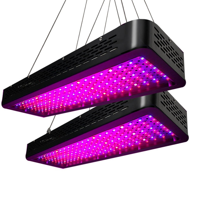 Greenfingers Set of 2 LED Grow Light Kit Hydroponic System 2000W Full Spectrum Indoor Payday Deals