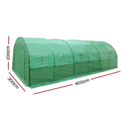 Greenhouse 6MX3M Garden Shed Green House Storage Tunnel Plant Grow