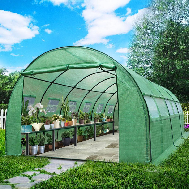 Greenhouse 6MX3M Garden Shed Green House Storage Tunnel Plant Grow