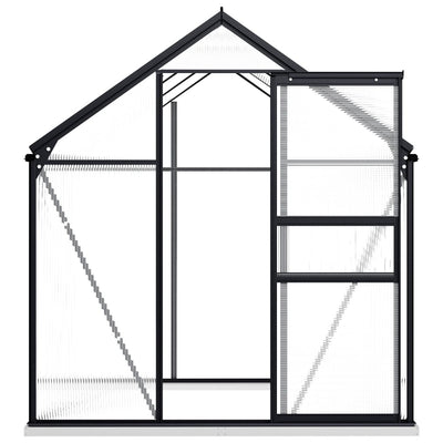 Greenhouse with Base Frame Anthracite Aluminium 3.61 m² Payday Deals