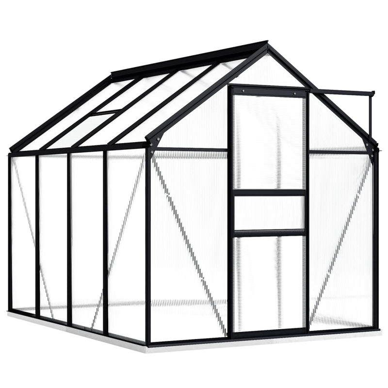 Greenhouse with Base Frame Anthracite Aluminium 4.75 m² Payday Deals