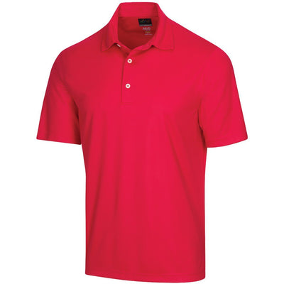 Greg Norman Mens Protek Polo Shirt Top Golf ML75 Microlux - British Red Payday Deals