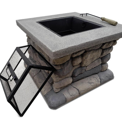 Grillz Outdoor Sone Fire Pit Table