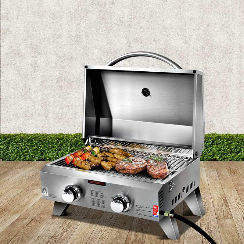 Grillz Portable 2 Burner Gas BBQ Payday Deals