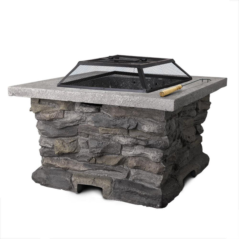 Grillz Stone Base Outdoor Patio Heater Fire Pit Table Payday Deals