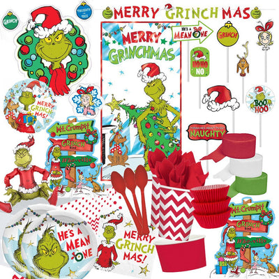 Grinch Christmas 16 Guest Complete Party Pack Payday Deals