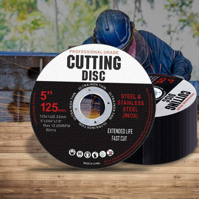 Grinder Disc Cutting Discs 5" 125mm Metal Cut Off Wheel Angle Grinder 100PCS