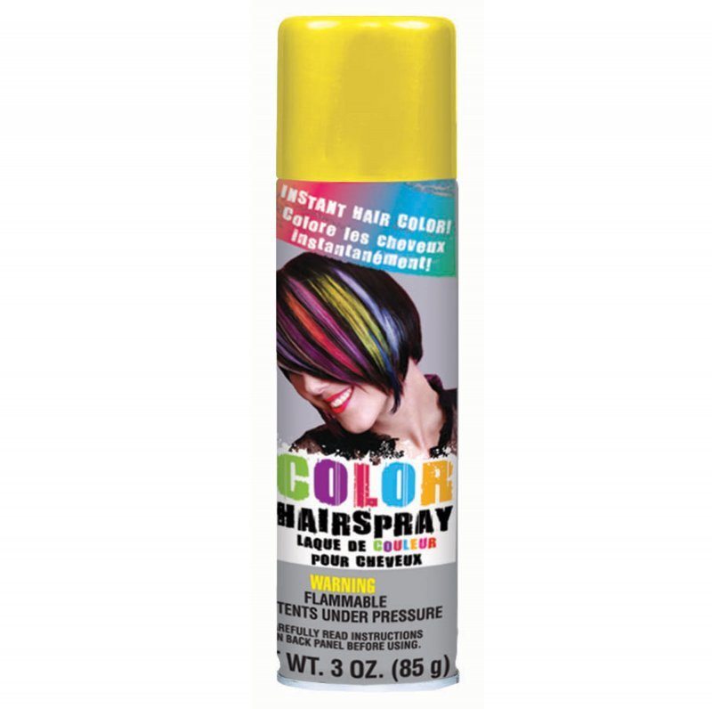 Hair Spray Yellow 85g Can - Crazy Hair day Payday Deals