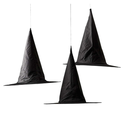 Halloween A Party Is Brewing Hanging Witches Hats Decorations 3 Pack