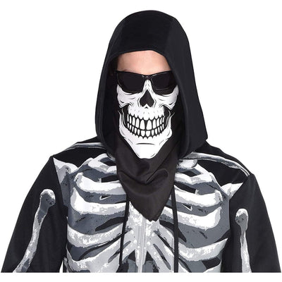Halloween Costume Accessory Black & White Bandana Mask