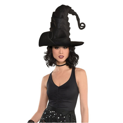 Halloween Crinkle Witch Hat Adult Costume Accessory