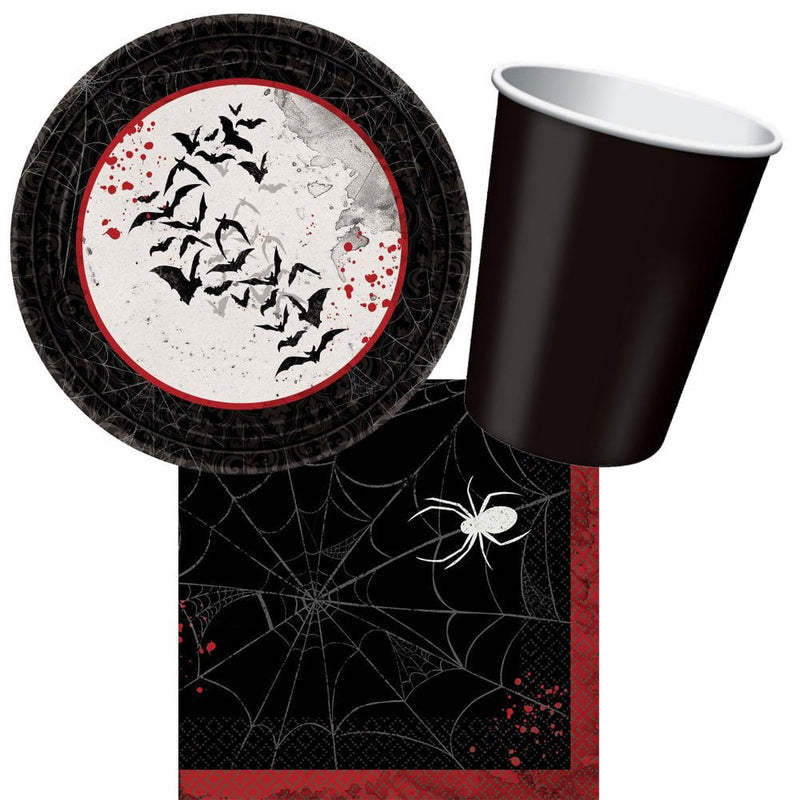 Halloween Dark Manor 8 Guest Tableware Party Pack Payday Deals