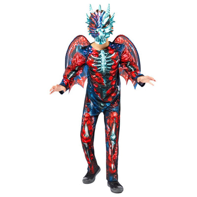 Halloween Dragon Skeleton 6-8 Years Costume