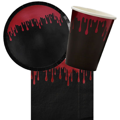 Halloween Fright Night 8 Guest Tableware Party Pack